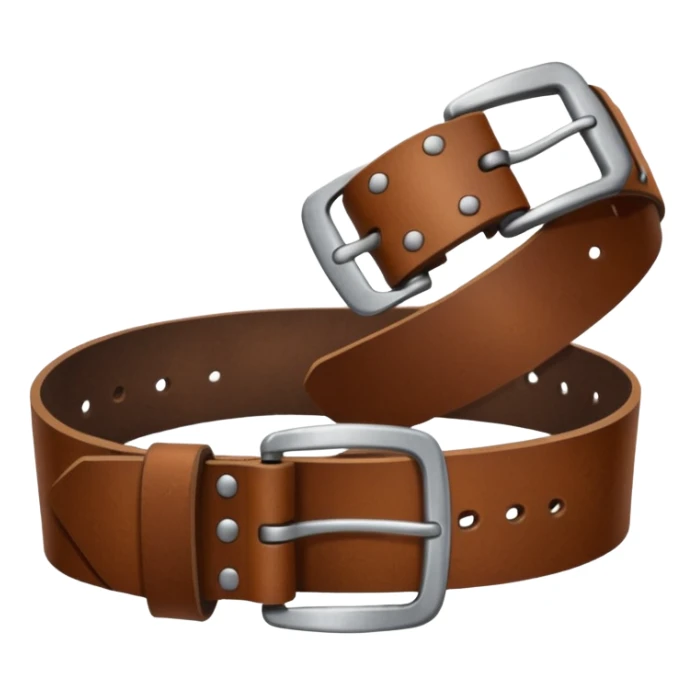 Hand holding a belt as if it’s about to hit someone sticker