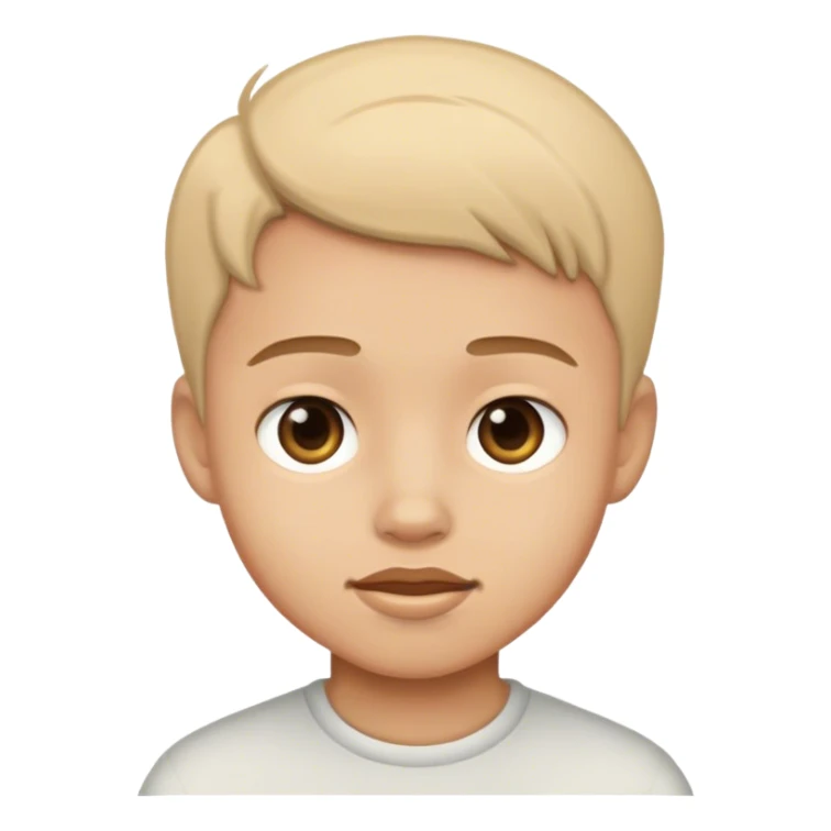 realistic portrait of a boy sticker