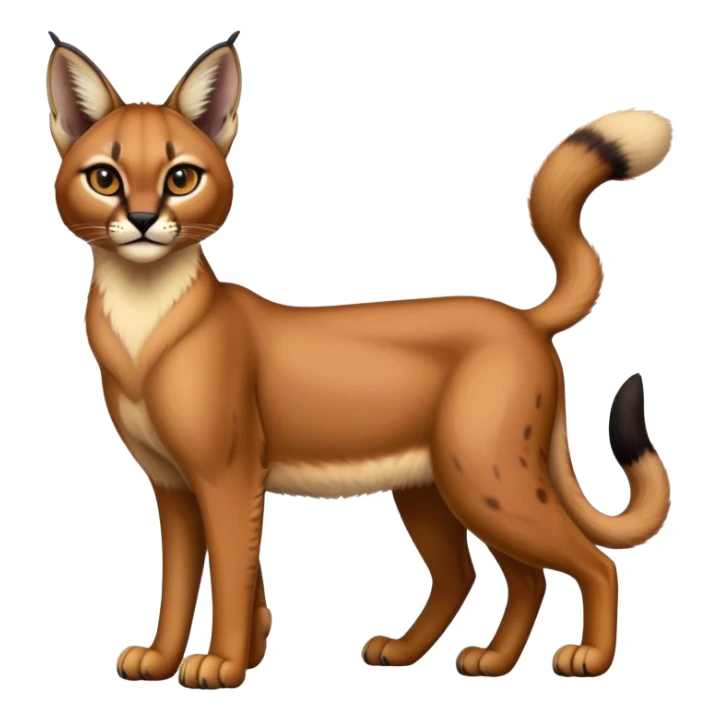 Epic Cute Dark Warm Caracal-Bobcat-Serval-Vernid full body  sticker