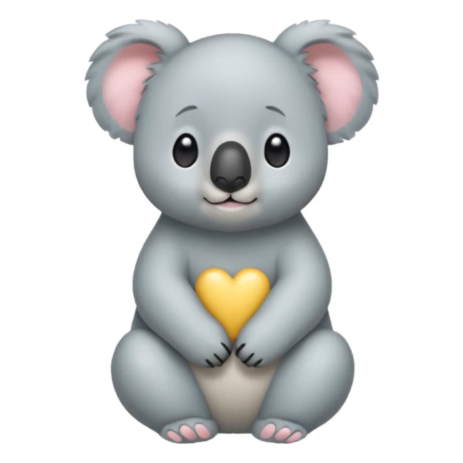 koala bear GIF emojis created based on BTS BT21 Koya character, i want the same aesthetics and can be uploaded to Slack. i want it to be REAL CUTE sticker