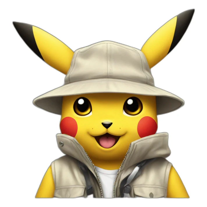 Pikachu le gangster sticker