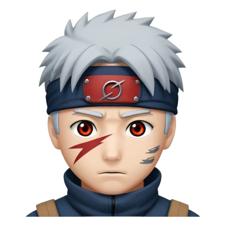 Kakashi hatake in sharingan eyes sticker