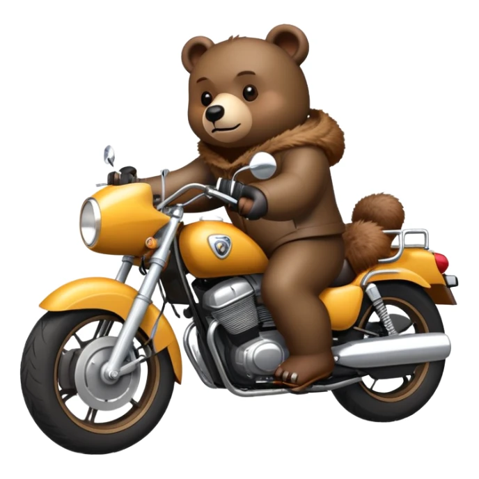 Bear on motorbike gs 1250  sticker