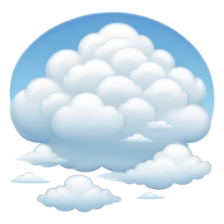 Cinematic Realistic Cirrus Emoji, High and wispy, with thin, delicate clouds stretching across the sky like brush strokes of white. The light, feathery clouds suggest clear weather and distant horizons, evoking a sense of tranquility. Soft glowing outline, capturing the essence of serene skies and airy beauty in a graceful cirrus cloud! sticker