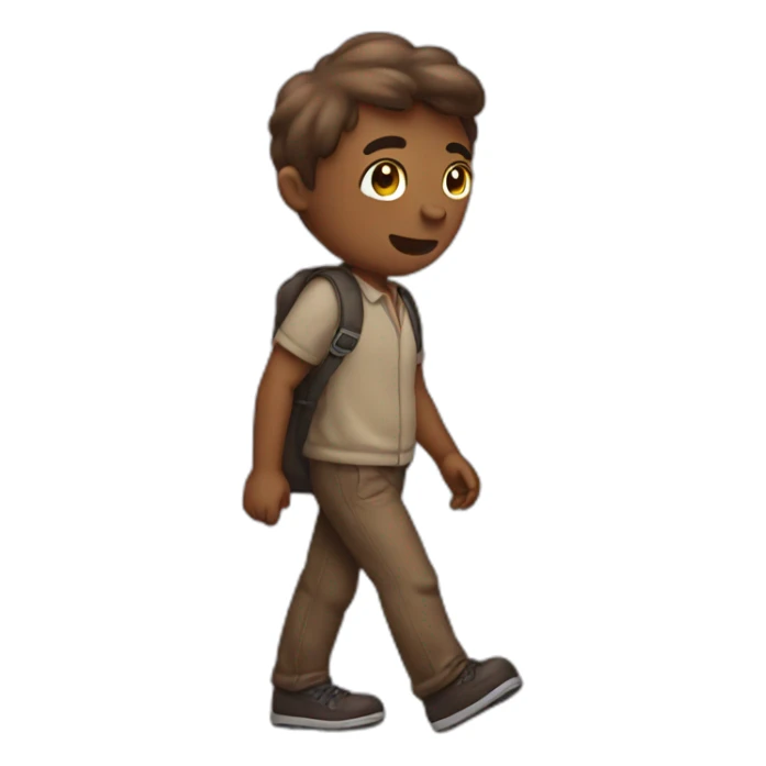 walking poop sticker