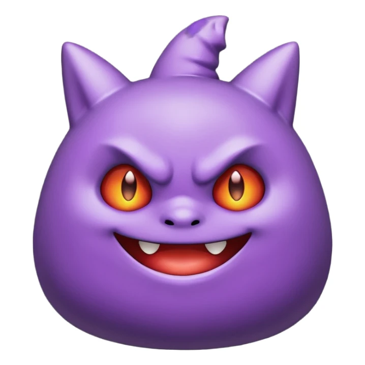 I want an Gengar (Pokemon) that looks cute. sticker