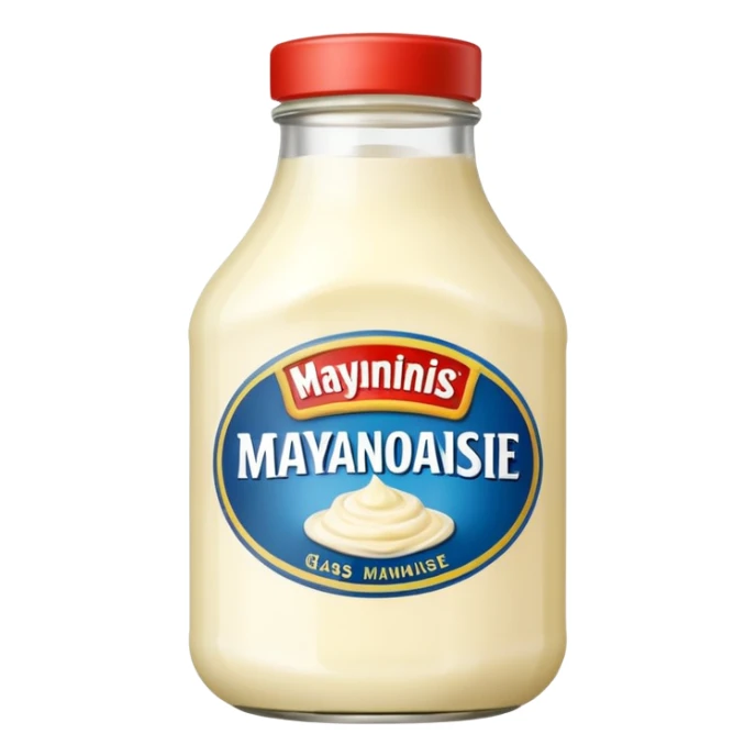 Glass Bottle of Mayonnaise sticker