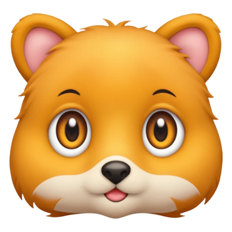 simple cute face, animal eyes, not person eyes sticker