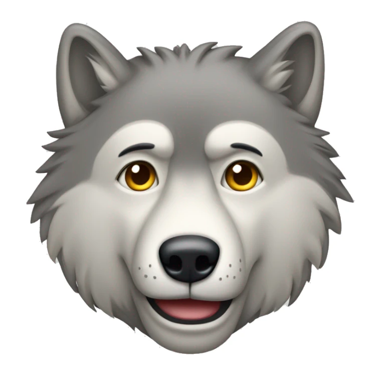 Un loup avec un visage intriqué  sticker