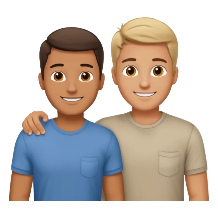 dos amigos hombres que comparten alquiler atrás en casa sticker