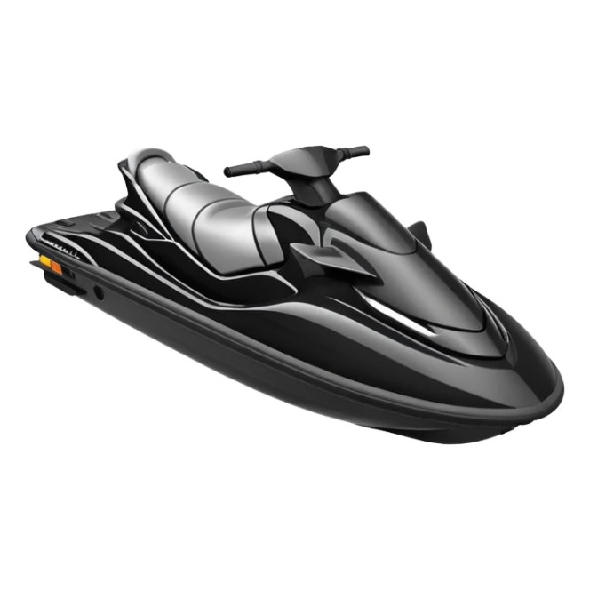 Outline of jetski sticker
