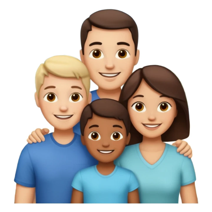 familia de tres sticker