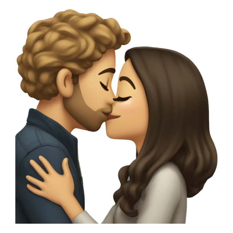 Julian kissing luiza  sticker