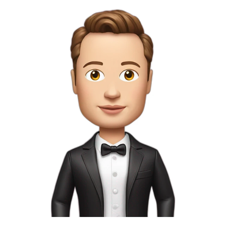 Elon musk as a Barbie sticker