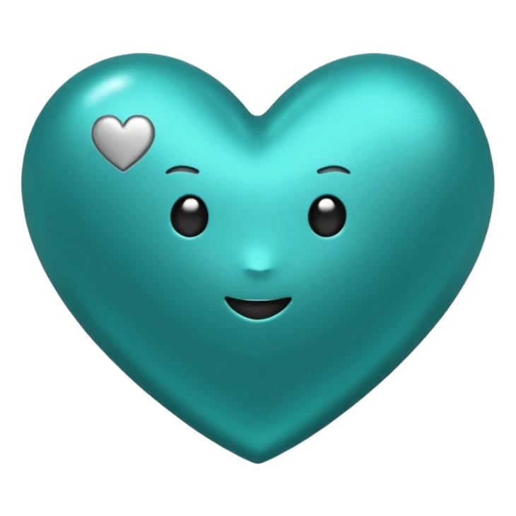 Teal heart with 'you rock'  sticker