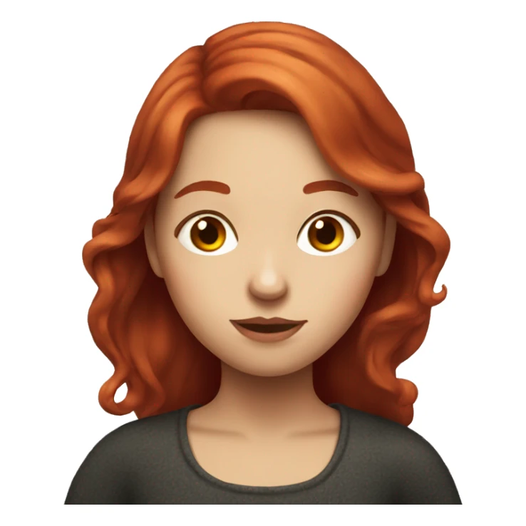 Portrait of a red-haired girl who drinks red wine sticker