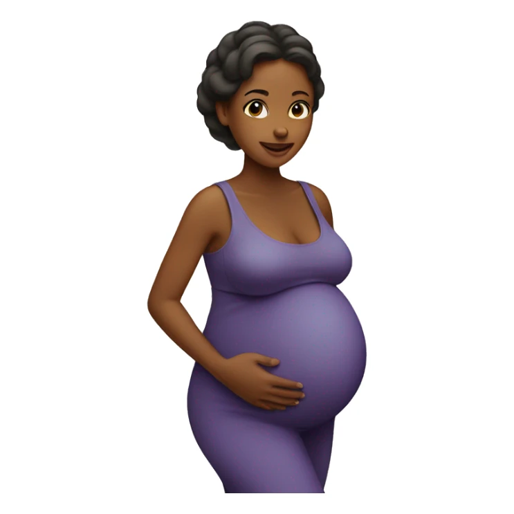 Pregnant woman sticker