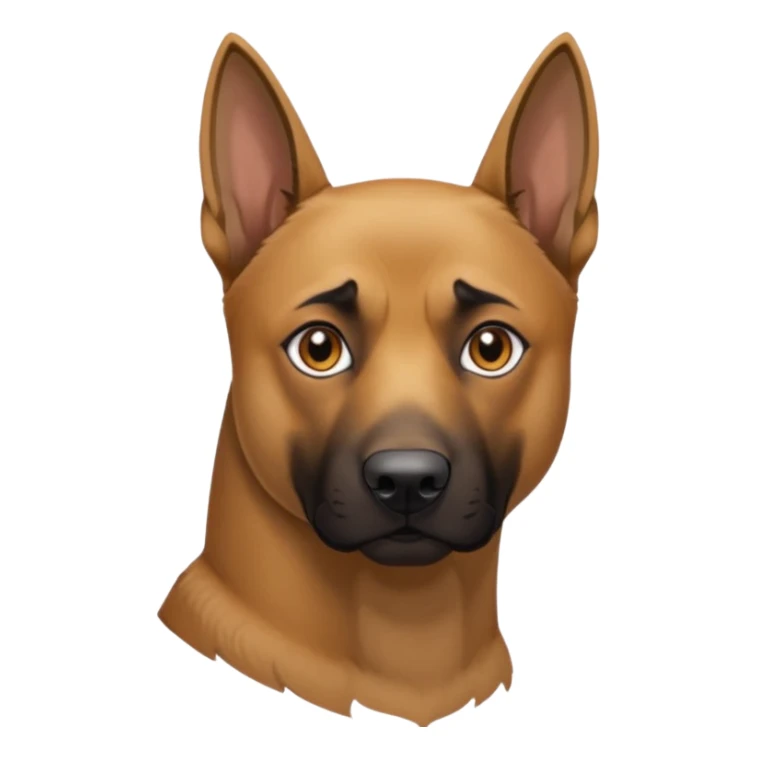 completely tan colored malinois sticker