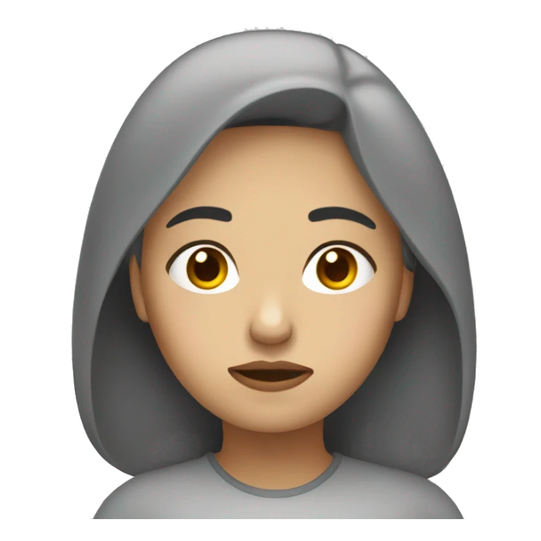 una mujer blanca triste sticker