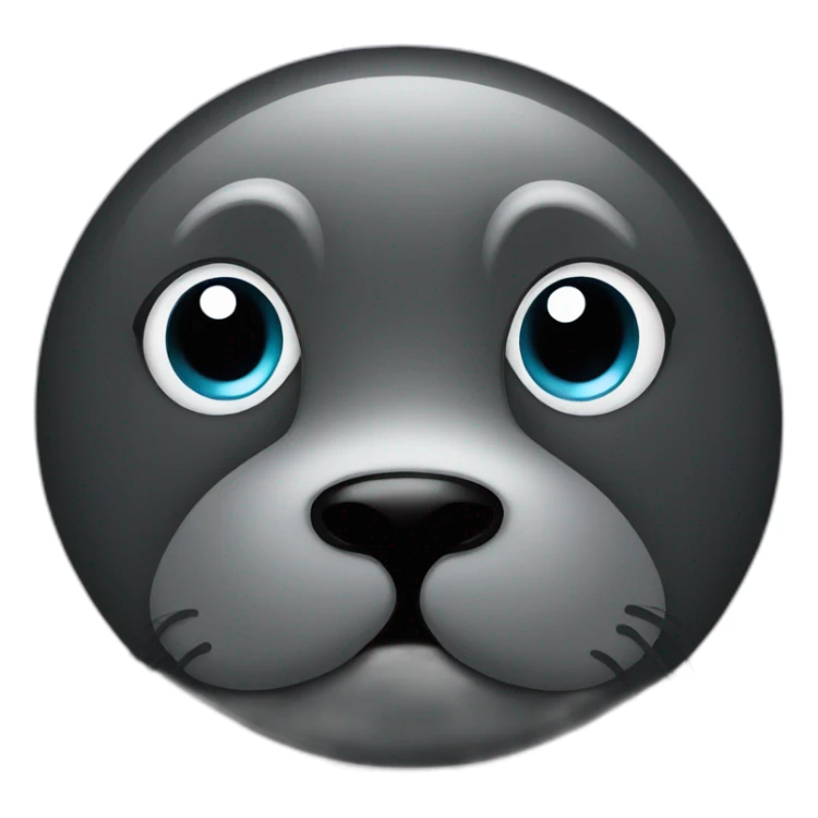 black seal wink of the eyes sticker
