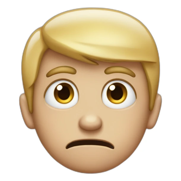 Facepalming ungenred humman with very big eyes sticker