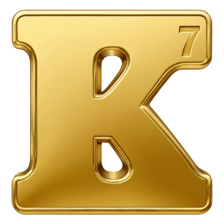 Create a shiny, lucky-themed emoji of the number 7 for a scratch card design — symbolizing winning and excitement.  
 sticker