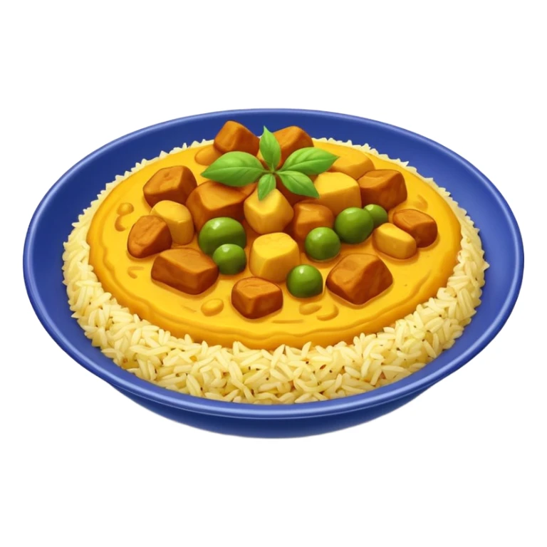 Hot vegan curry rice dish sticker