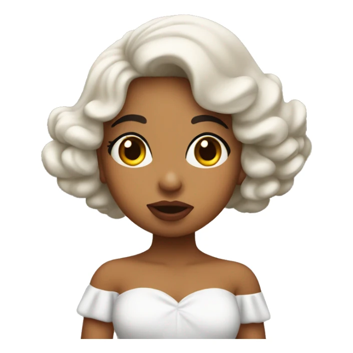 beautiful puerto rican girl blows a kiss sticker