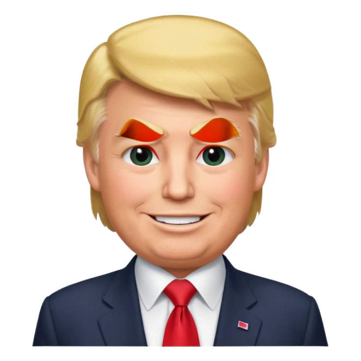 Donald Trump speaking at a rally sticker