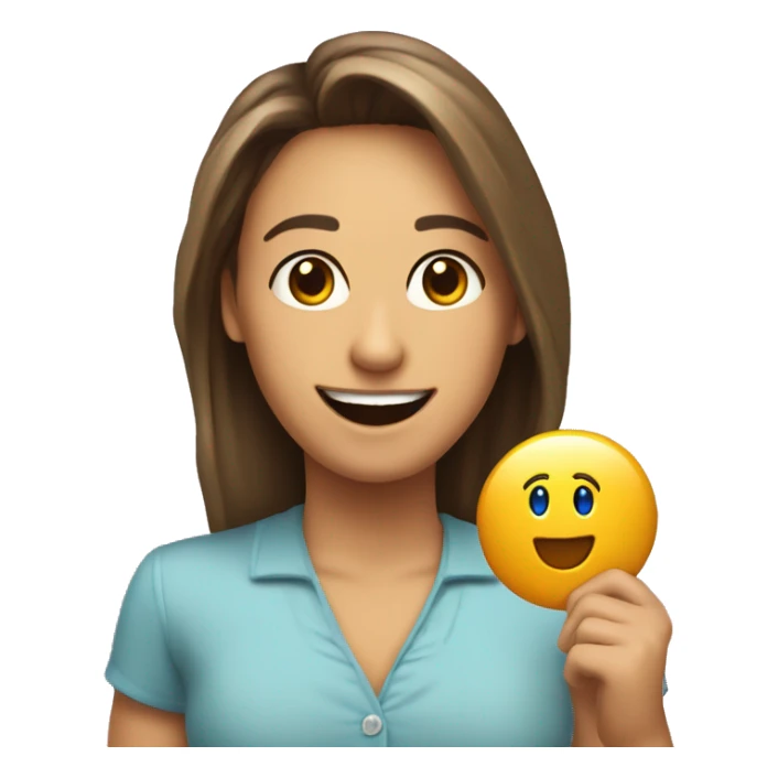 Una tarjeta de presentación digital feliz  sticker