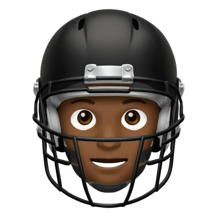 college football player helmets black sticker