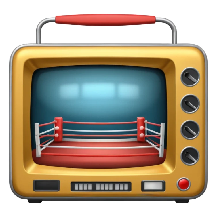 television in the ring movie sticker
