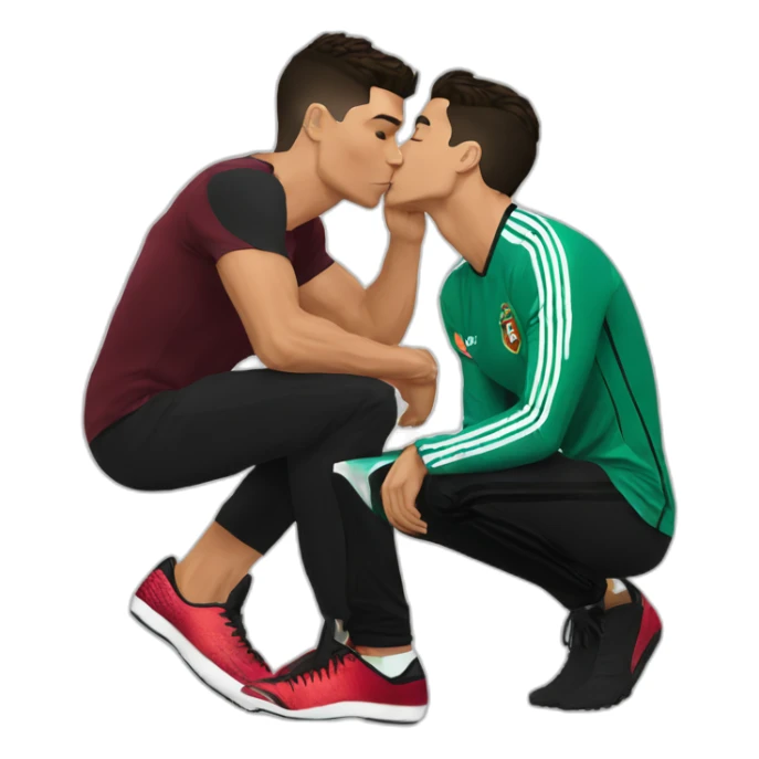 Cristiano Ronaldo kiss feet georgina sticker