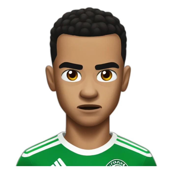 Mason greenwood angry with a black eye sticker