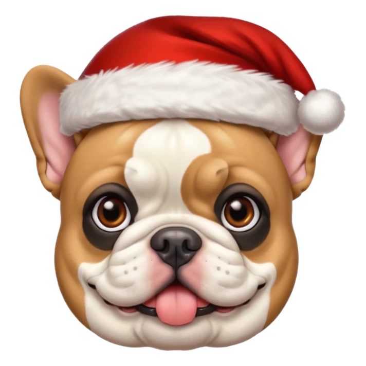 christmassy french bulldo sticker