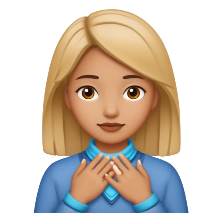 Holding hands around neck girl sticker