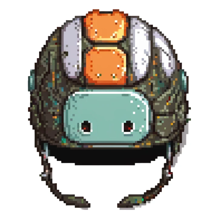 bike helmet, stupid face sticker