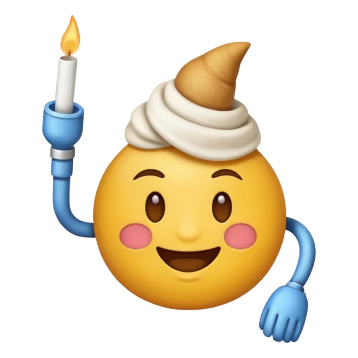Un emoji qui fumé un joint  sticker