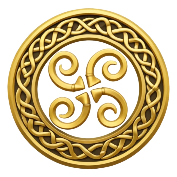 Triskelion faça um emoji desse símbolo  sticker