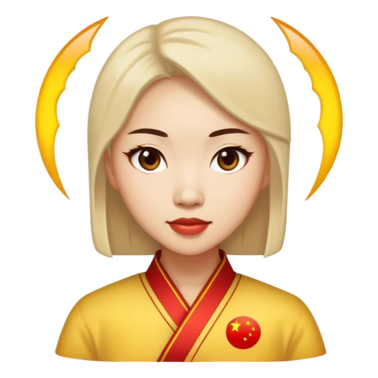 photorealistic chinese woman sticker