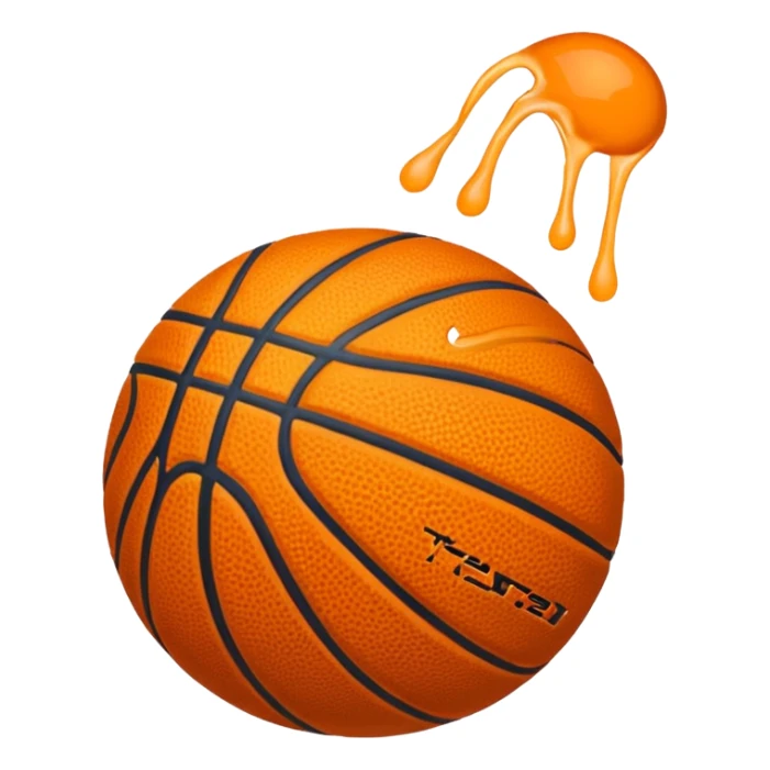 Hazme un emoji de bola de basket sticker