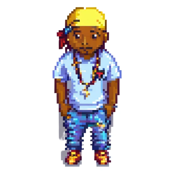 Репер 2Pac, no background sticker