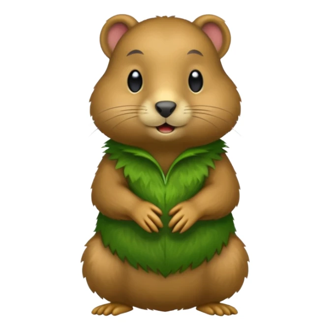 I want it to be a green gopher but make it a whole body sticker