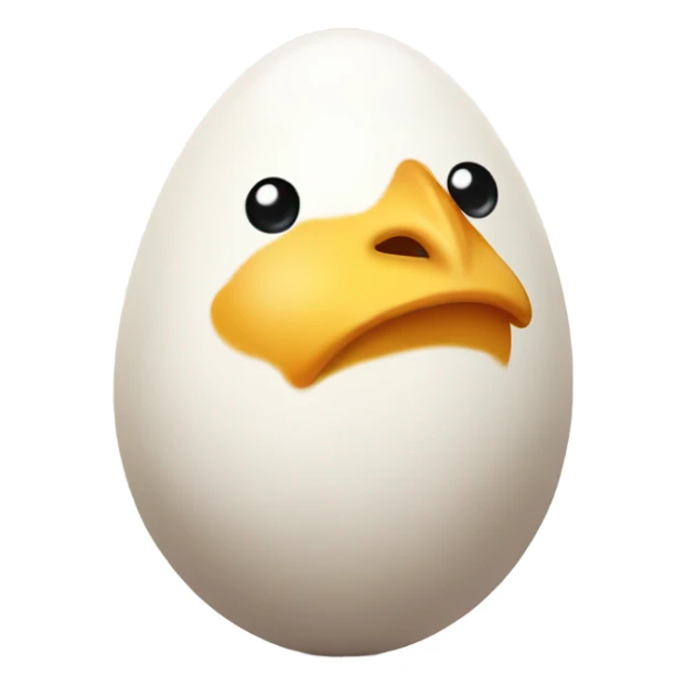 A chicken egg saying “I like you” sticker