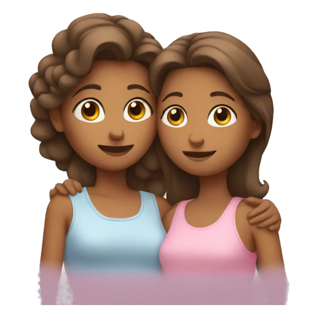 mother with daughter talk sticker