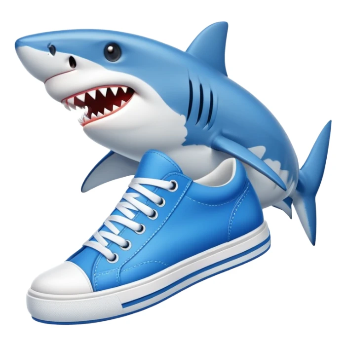 tralalelo shark wearing sneakers sticker