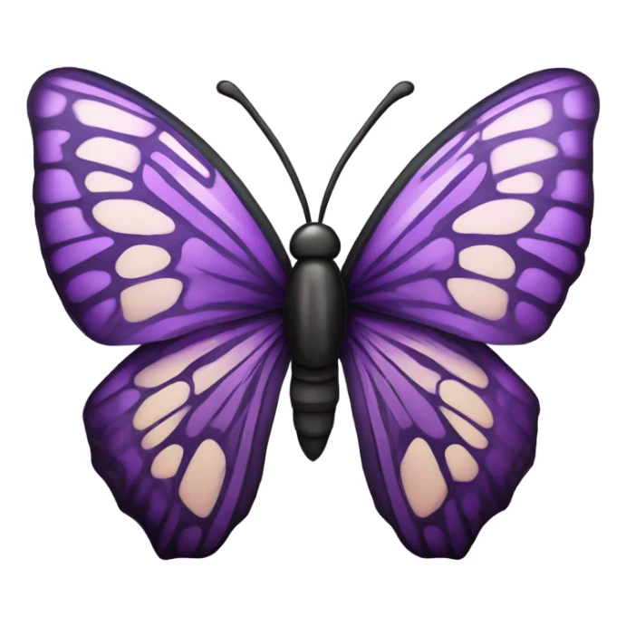 majestic purple butterfly  sticker