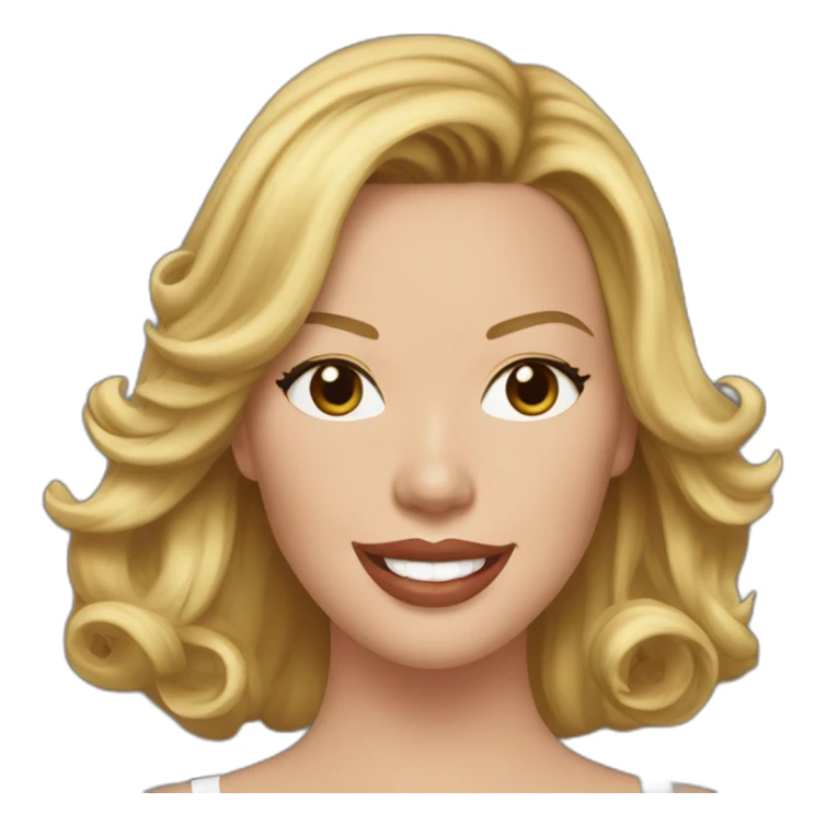 Katherine Heigl with brown and medium length hair sticker