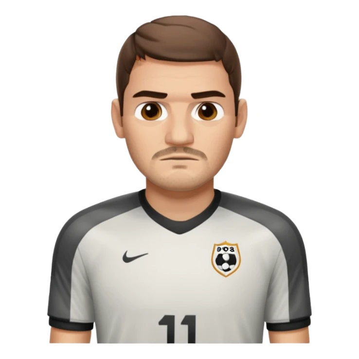 Casillas football player sticker
