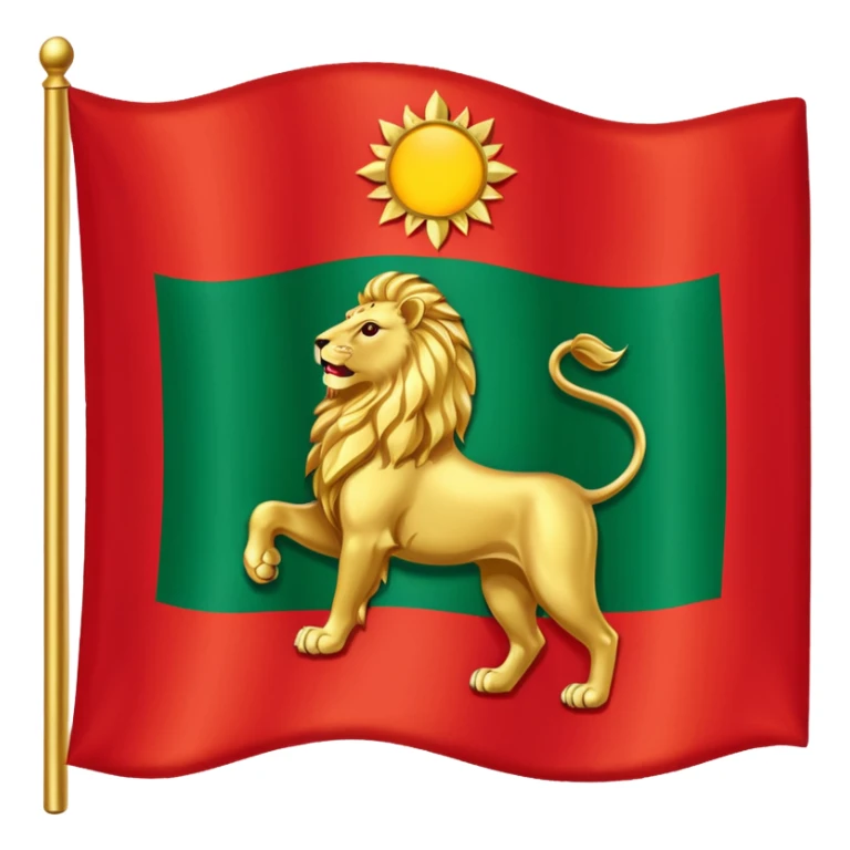 Flag of Iran Qajar  sticker